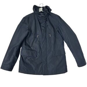 ZegnaSport Technical Jacket Hooded‎ Water Resistant Windproof Blue Mens Medium